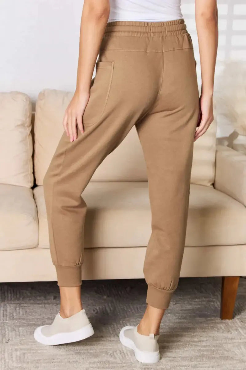 RISEN High Rise Relaxed Joggers for Casual Comfort - Love Salve
